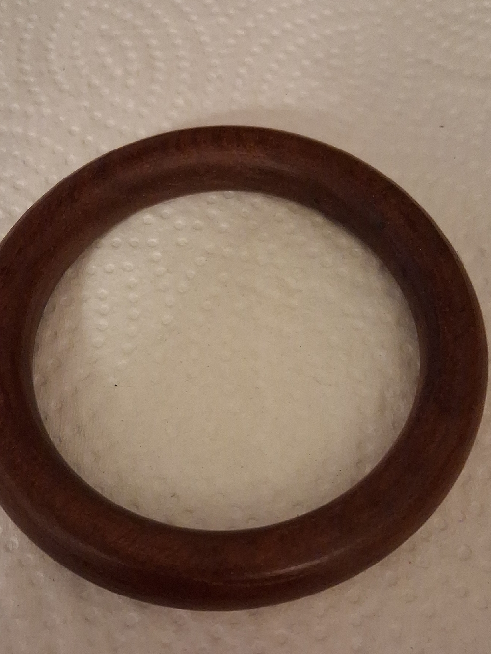 Handcrafted Wooden Bangle Bracelet - Warm Chestnut